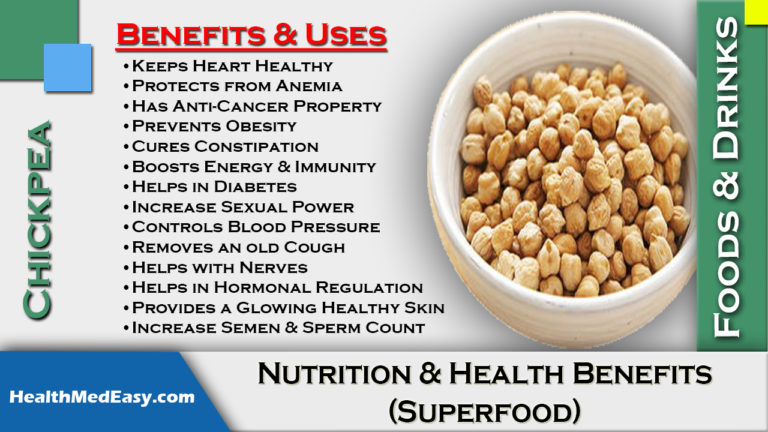 Chickpea - Health Benefits, Nutritional Facts - A Super Food ...